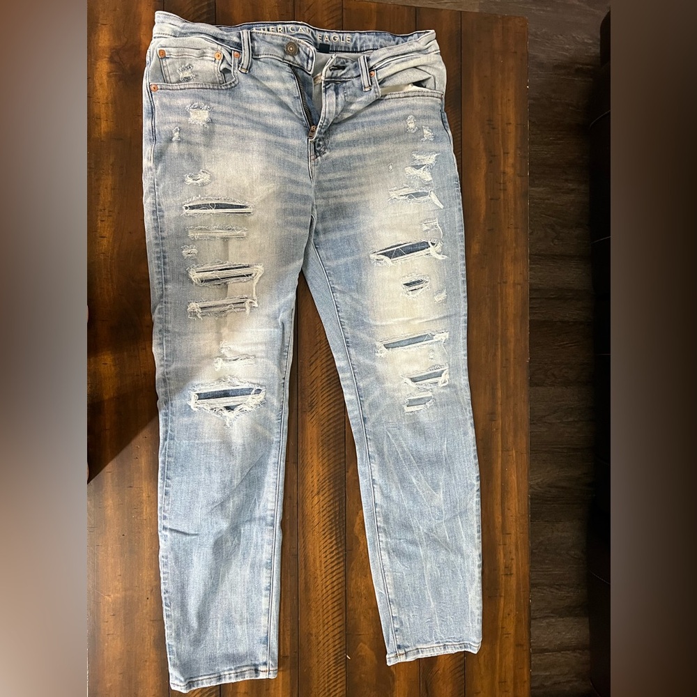 American Eagle ripped jeans